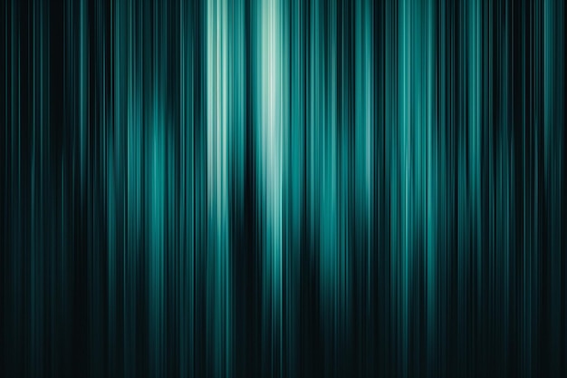 Straight vertical lines with teal tones on black background