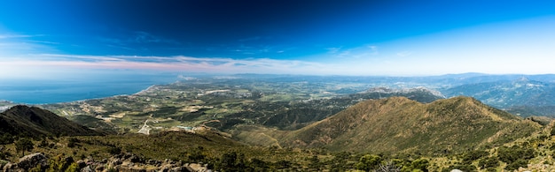 The Strait of Gibraltar from Sierra Bermeja