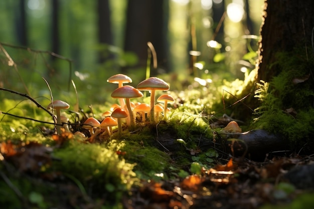 Stralende boskap Boeiend zonlicht en sereniteit Generatieve AI