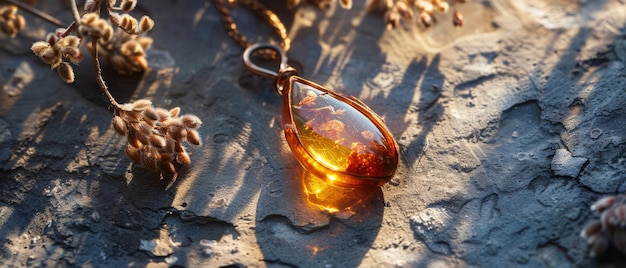 Stralende schoonheid de amber hanger