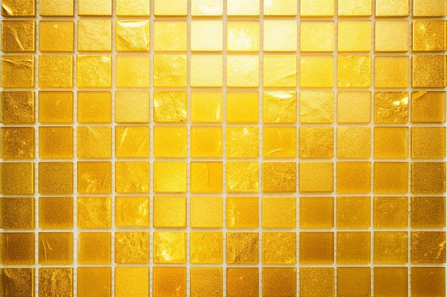 Stralende tegels goud en geel vierkant mozaïek voor keramische wanden en vloeren