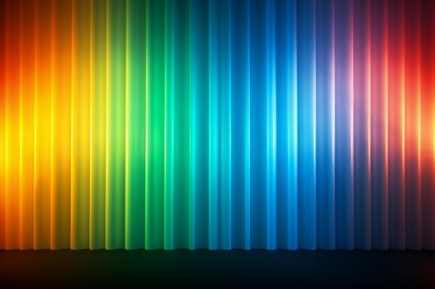 Foto stralingsspectrum een gradiënt achtergrond van luminescerende kleuren