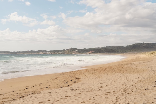 Strand aan de kust van Galicië Pontevedra Spanje Lanzada strand