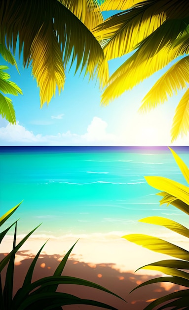 Strand behang dat uw bureaublad zal laten lijken op een strand behang