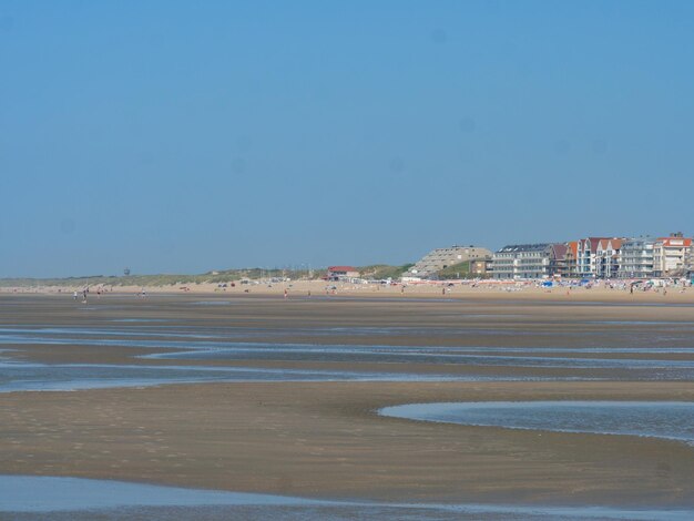 Strand in België.