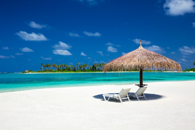 Strand in de Maldiven