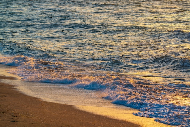 Strand kust, felle warme zon