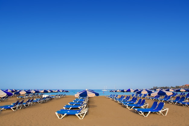 Strand Las vergezichten in Adeje Arona op Tenerife Zuid