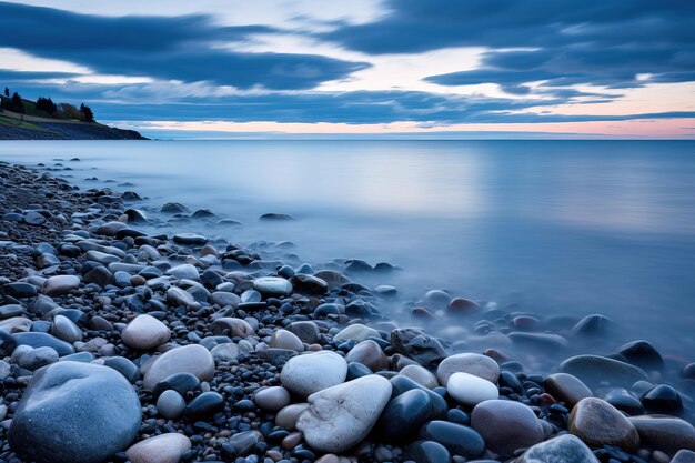 Strand met hemel.