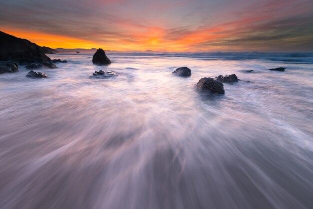 Strand van Ilbarritz in Biarritz, in Baskenland.