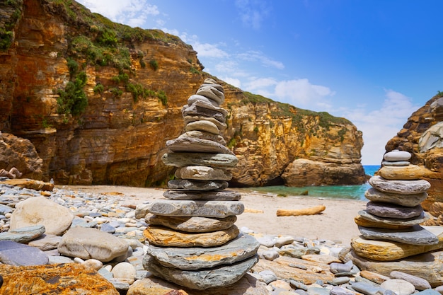 Strand van Playa las catedrales Catedrais in Galicië Spanje