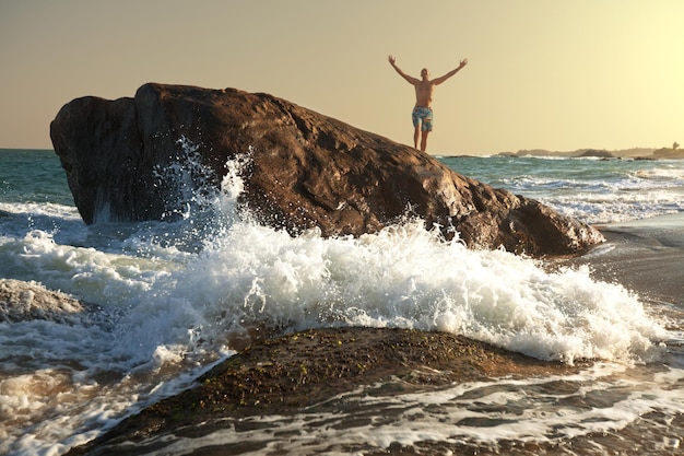 Strand zomer achtergrond