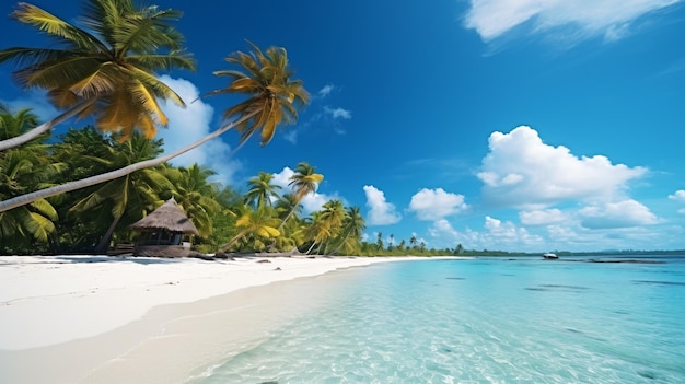 Strand zomer achtergrond