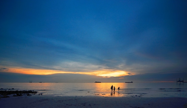 Foto strand zonsondergang landschap