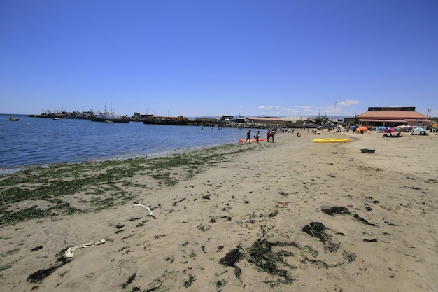 Stranden en haven bij Bahia Inglesia Caldera Chili