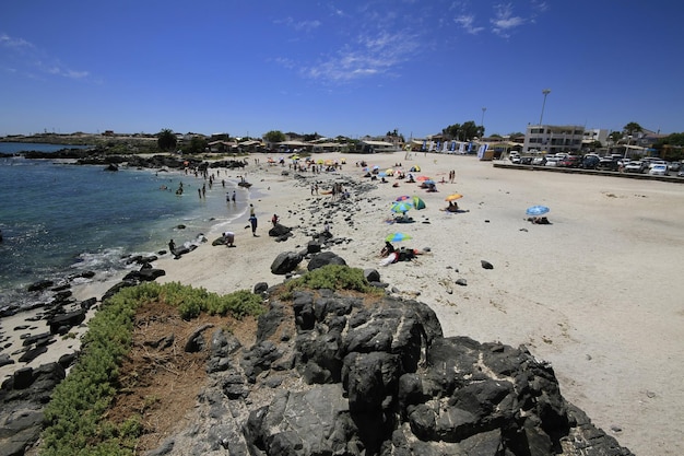 Stranden en haven bij Bahia Inglesia Caldera Chili