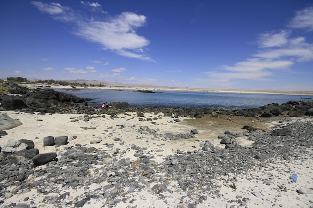 Stranden en haven bij Bahia Inglesia Caldera Chili