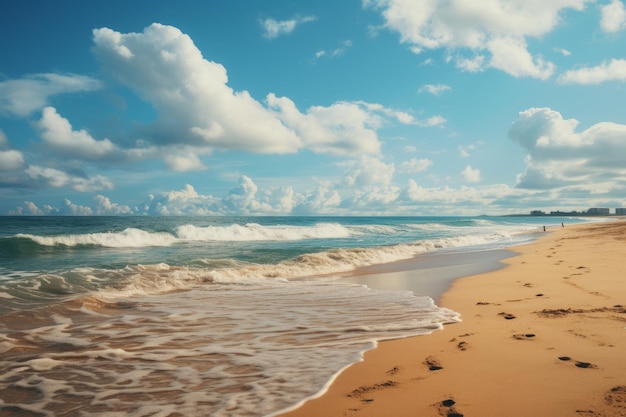 Stranden Natuurlijk licht Genererende AI