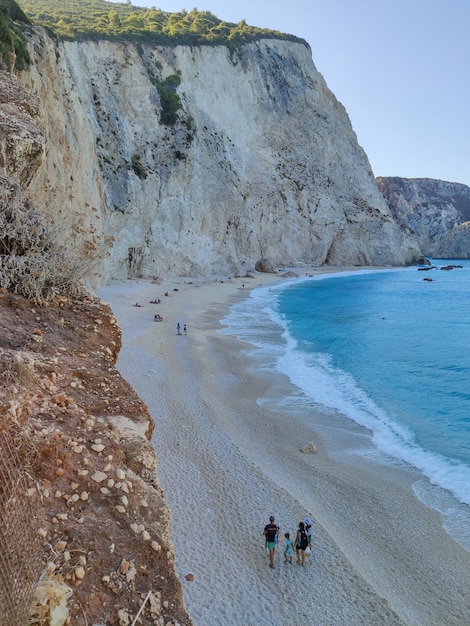 Stranden op het eiland Lefkas zomervakantie