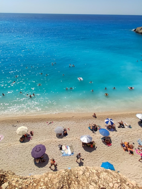 Stranden op het eiland Lefkas zomervakantie