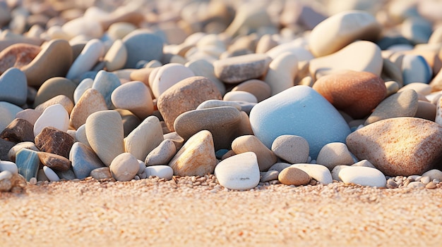 Strandgronduitsparing Natuurlijke rotsen en stenen