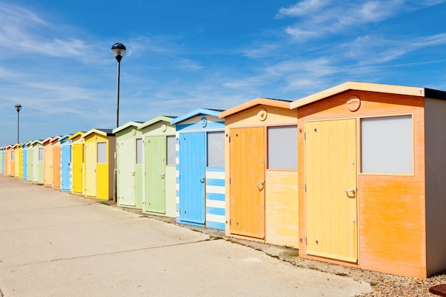 Foto strandhutten