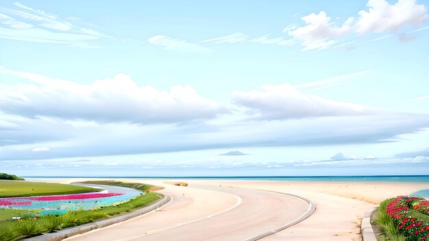 Strandkunst droomweg Ai