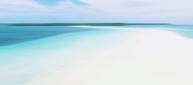 Strandscène achtergrond met wit zand en blauwe lucht