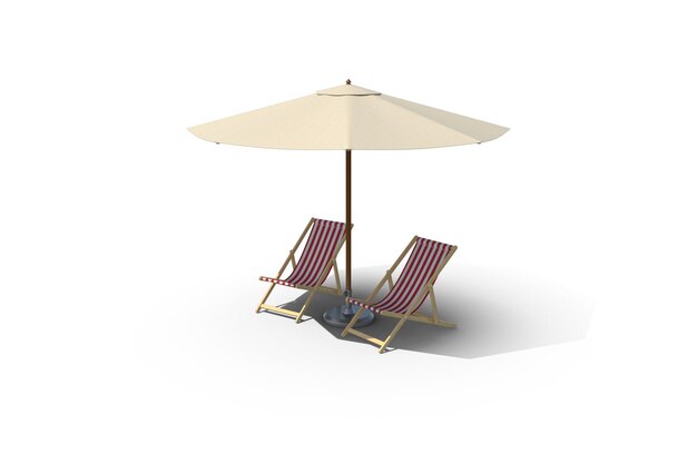 Strandstoelen met parasol