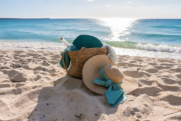 Strandtas op het strand