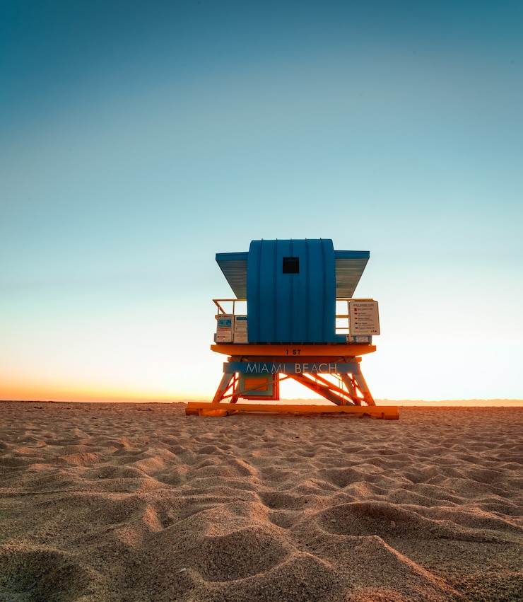 Foto strandvakantie hemel zonsopgang