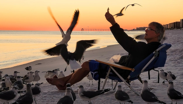 Foto strandvogels