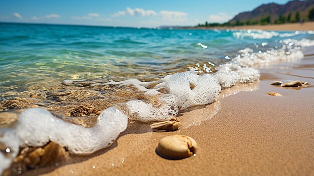 Foto strandzitkamer hd 8k behang stock fotografie beeld