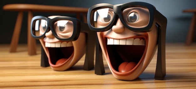 Strange 3d faces