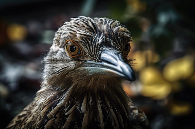 A Strange Bird Peering Out Curiously