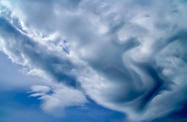 Strange and stormy sky above New Zealand