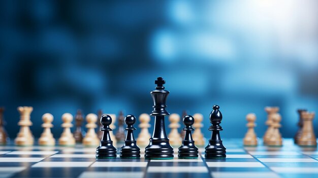Стратегические сражения разворачиваются на потрясающем шахматном холсте с градиентом на завораживающем