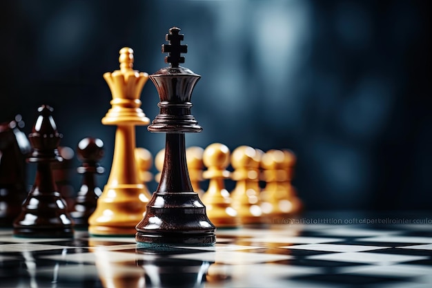 Strategic Moves, Chess Game Stock Photo - Image of chess, chessboard:  41812666