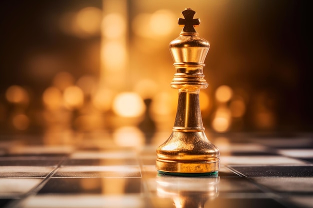 Strategic Triumph The Gold Queen in Chess