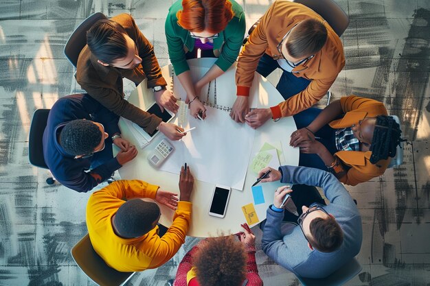 Foto strategische planning voor zakelijk succes