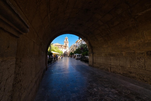 straten van de stad caravaca de la cruz murcia