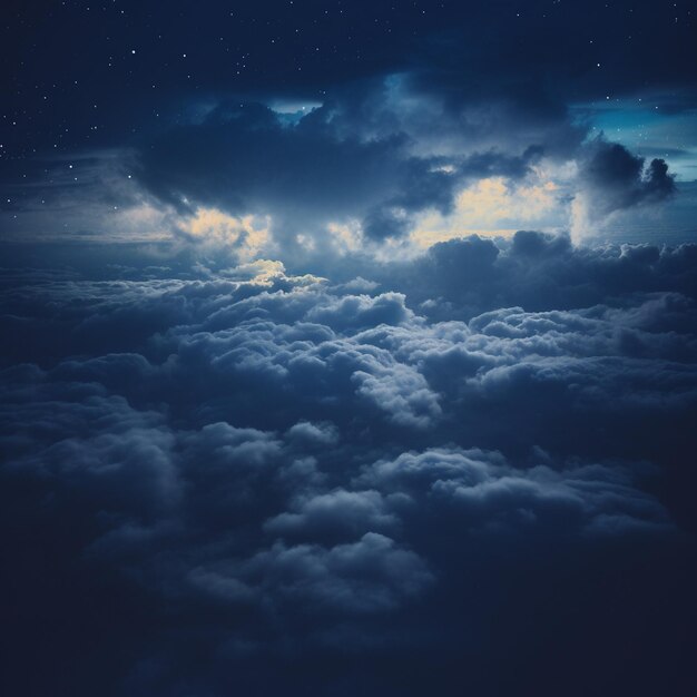 Photo stratocumulus serenity minimalist cloudscape