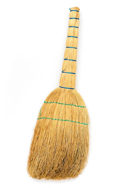 Straw broom