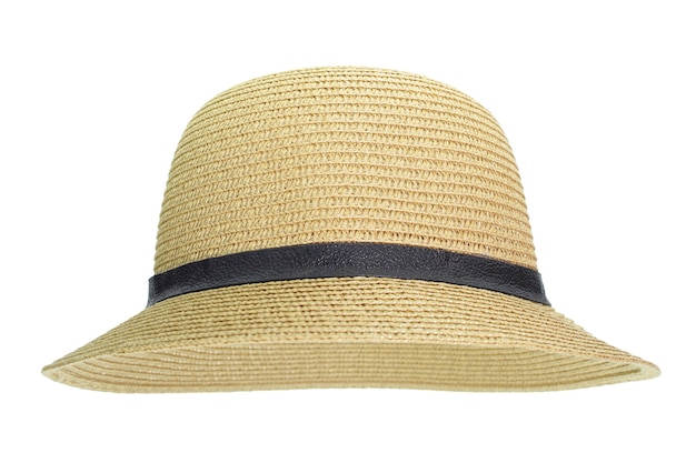 Straw hat isolated on white background