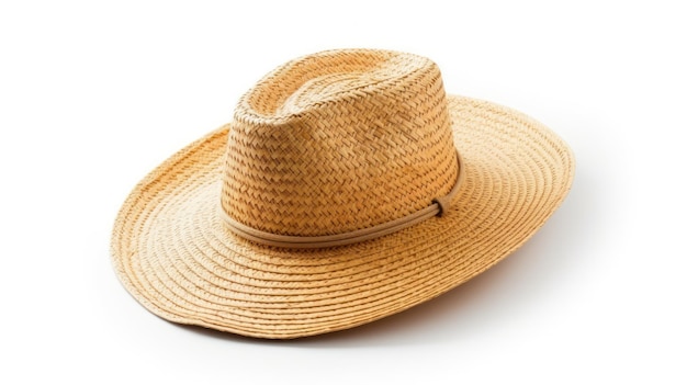 straw hat isolated on white