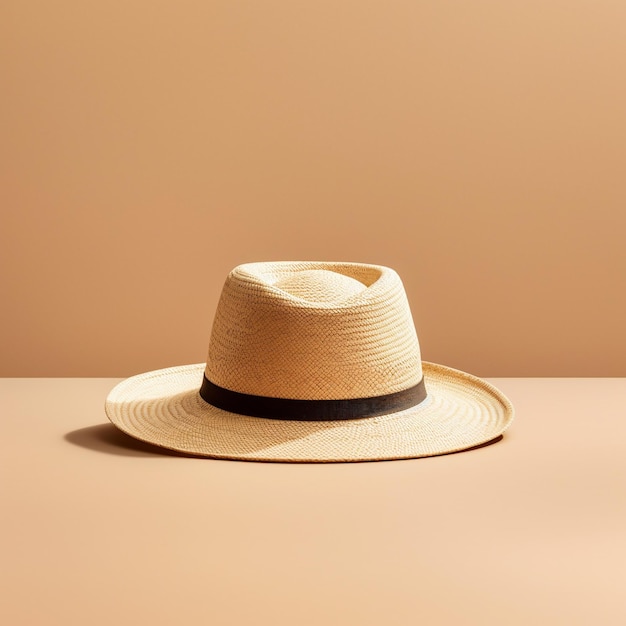 a straw hat with a straw hat on it that says " the hat ".