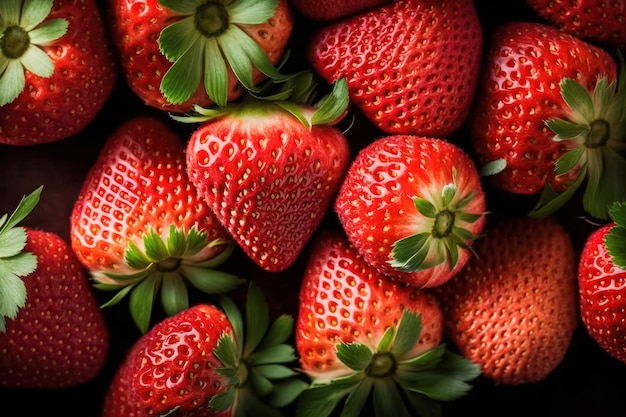 Strawberries background Strawberry Food background