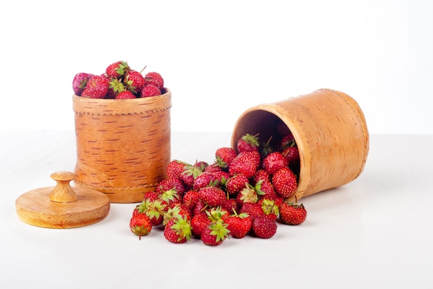 Strawberries in a box