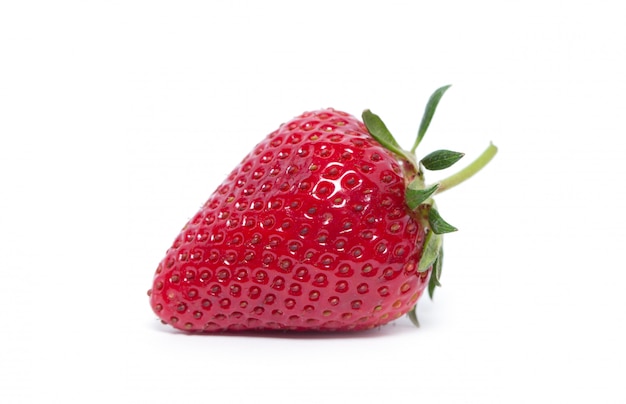 Strawberries on white isolated