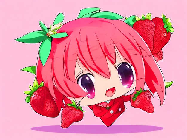 Strawberry Anime Cute cartoon wallpapers Character design